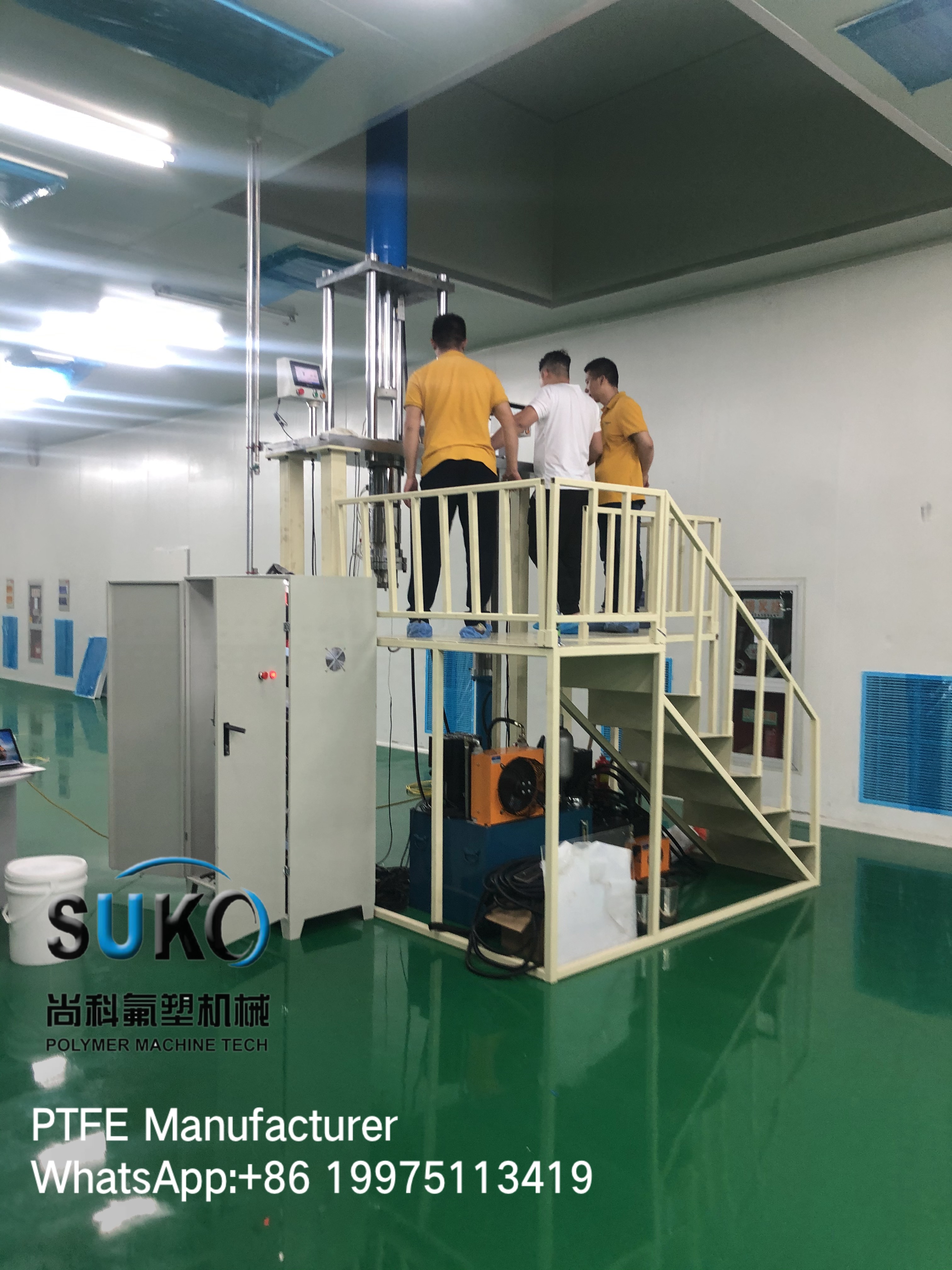 韓國(guó)項(xiàng)目已圓滿完成安裝調(diào)試，糊膏擠出機(jī)一體機(jī)整線正式投入使用！(圖1)